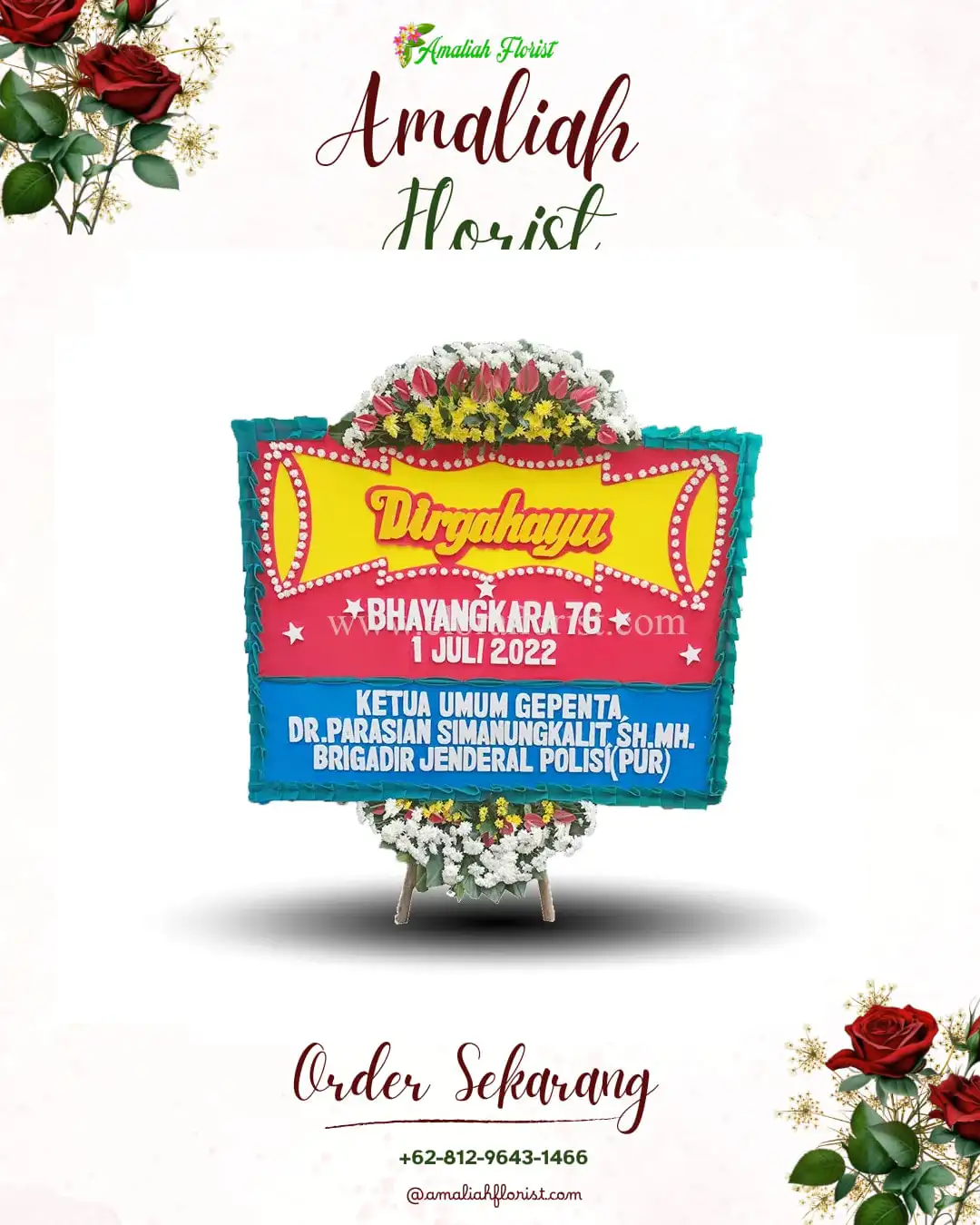 Papan Bunga HUT Ulang Tahun Ranuwurung